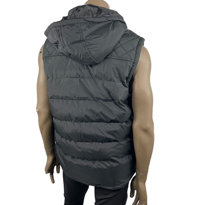 Simple Black Puffer Vest