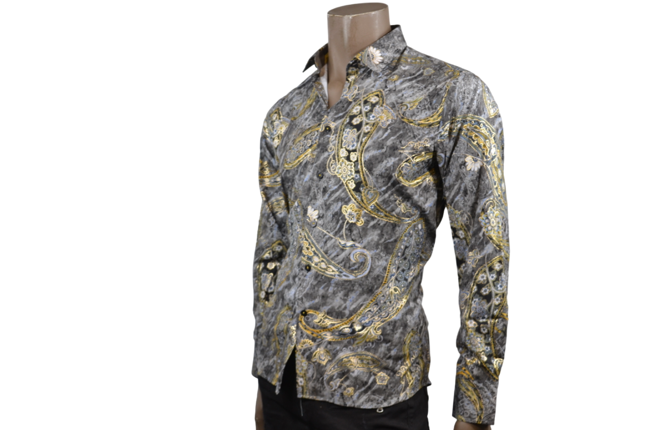 Floral Design Dress Shirt