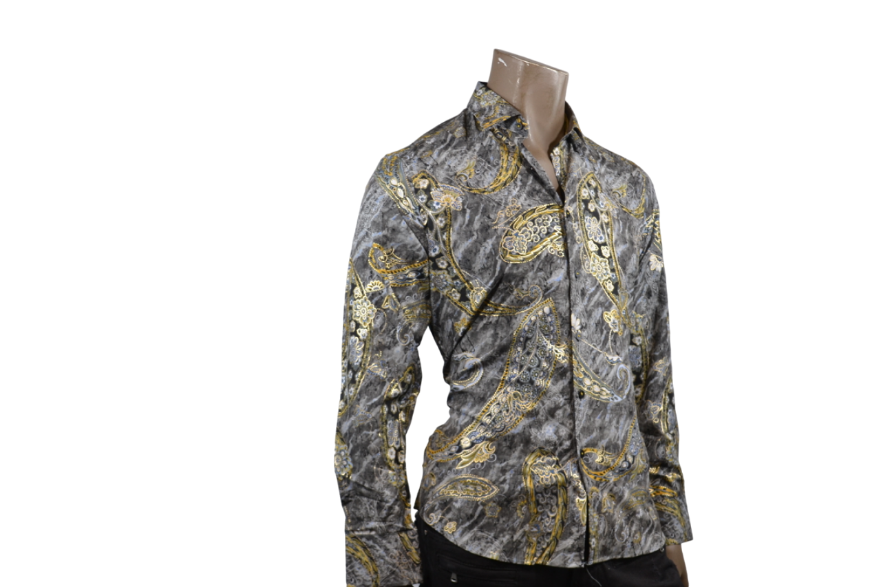 Floral Design Dress Shirt