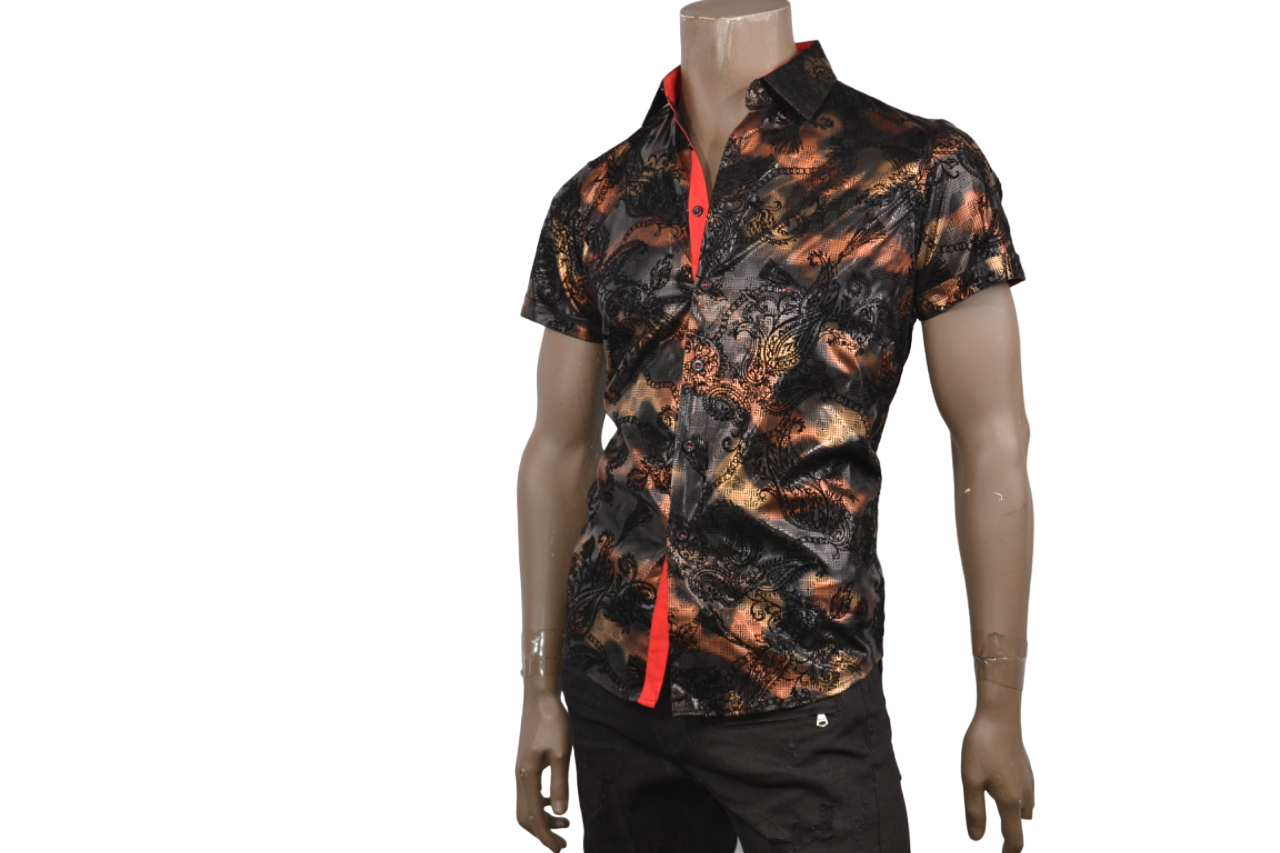 Black Multi Style Short Sleeve Shirt