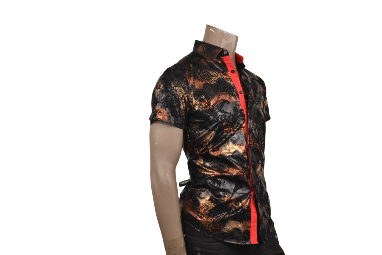 Black Multi Style Short Sleeve Shirt