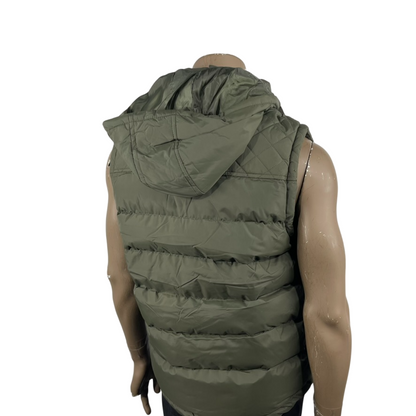 Green Simple Puffer Vest