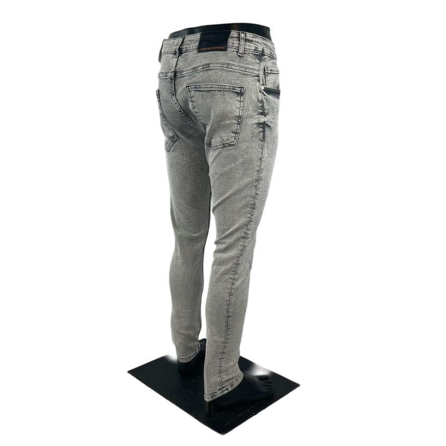 Gray Faded Design Jeans