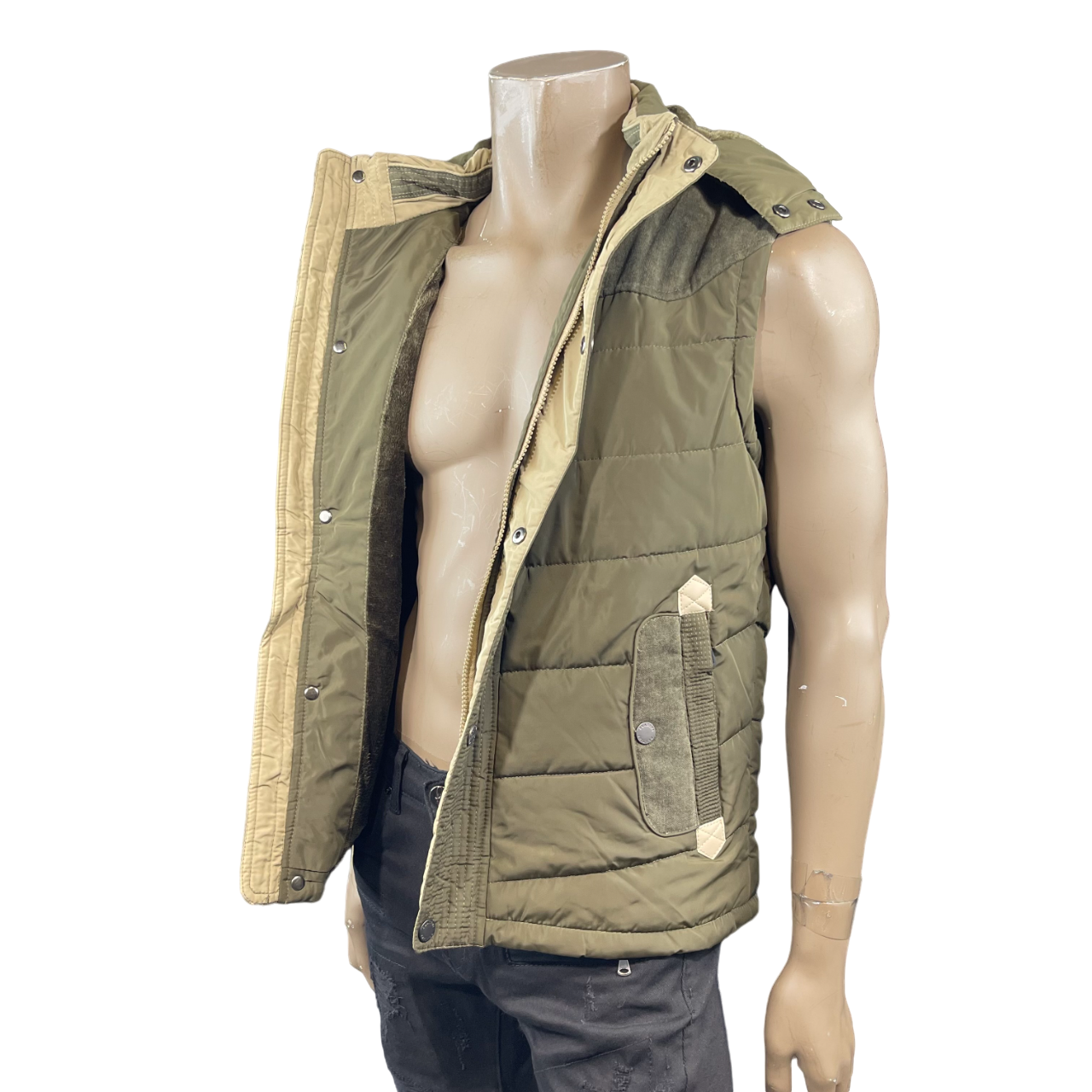 Olive Vest Jacket